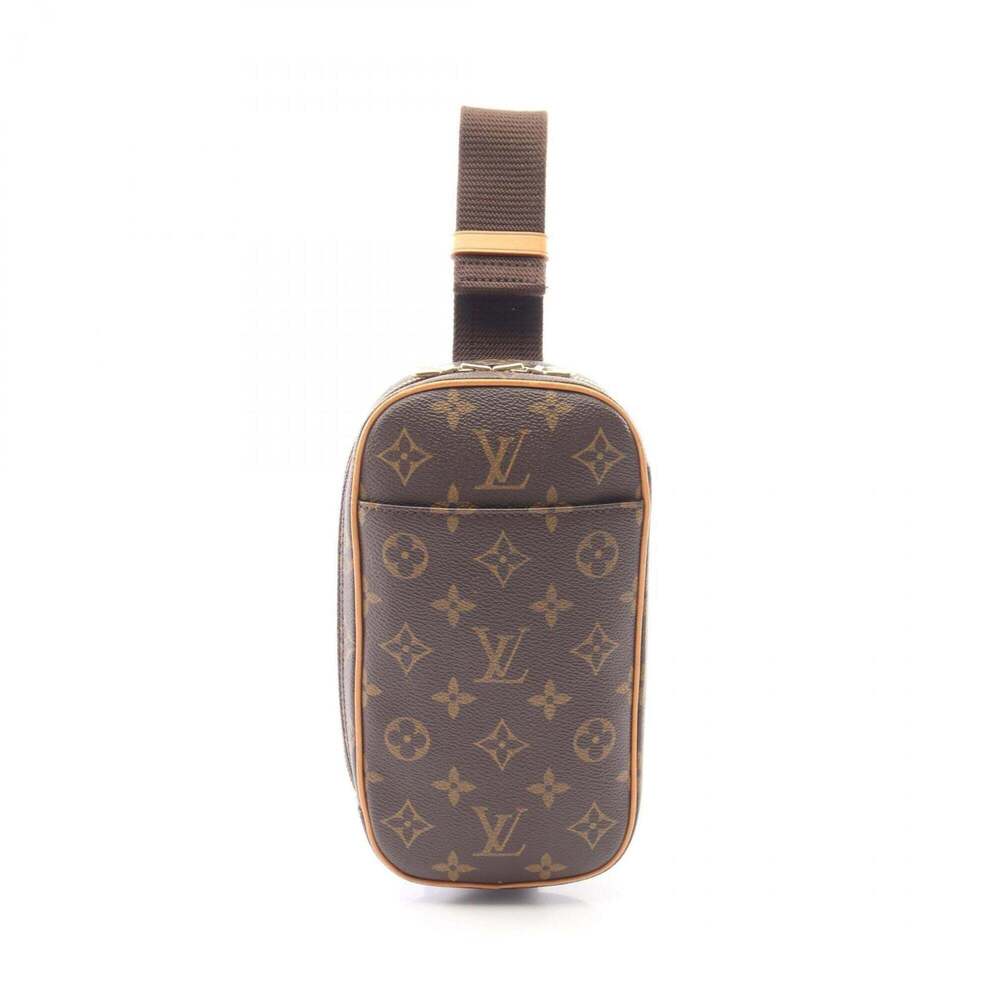 LOUIS VUITTON Brown Monogram Leather Pochette Fanny Pack - Picture 1 of 10
